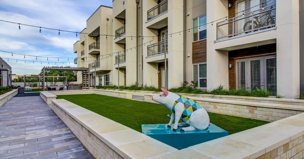 A look at the Bocce ball course at the Westerly 360 apartments.