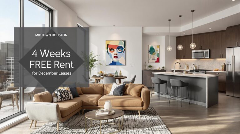 Modern Midtown Houston Apartments Offering 4 Weeks Free Rent December 2025