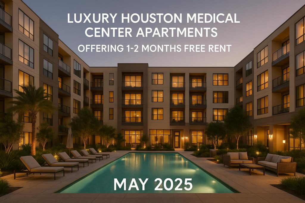 Luxury Houston Medical Center Apartments Offering 1-2 Months Free Rent May 2025