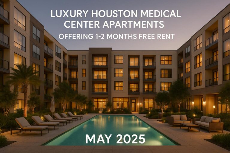Luxury Houston Medical Center Apartments Offering 1-2 Months Free Rent May 2025