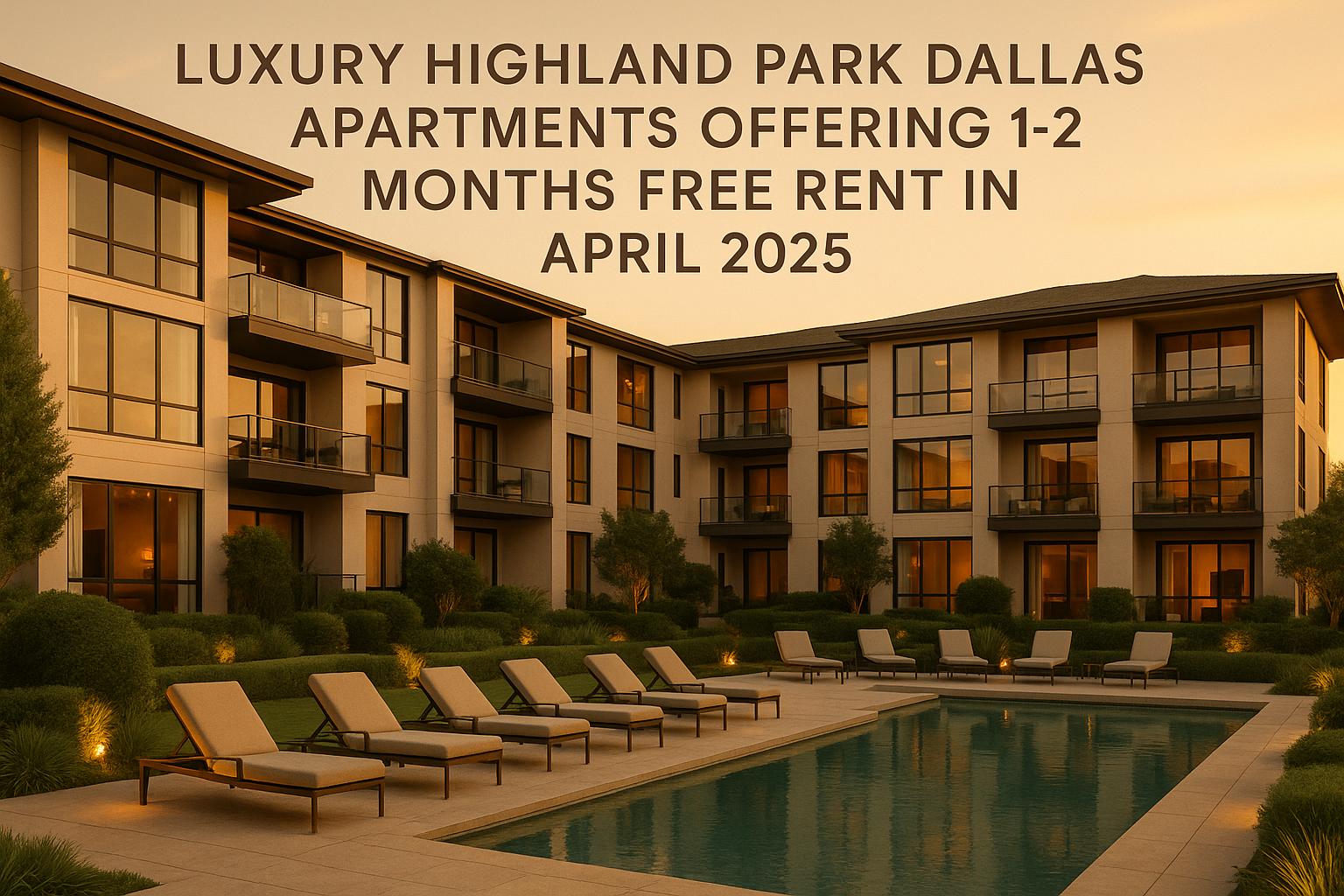 Luxury Highland Park Dallas Apartments Offering 1-2 Months Free Rent in April 2025