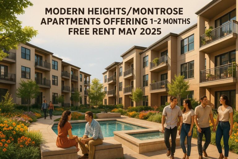 Modern Heights/Montrose Apartments Offering 1-2 Months Free Rent May 2025