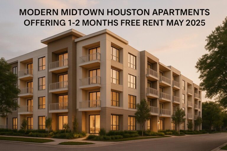 Modern Midtown Houston Apartments Offering 1-2 Months Free Rent May 2025