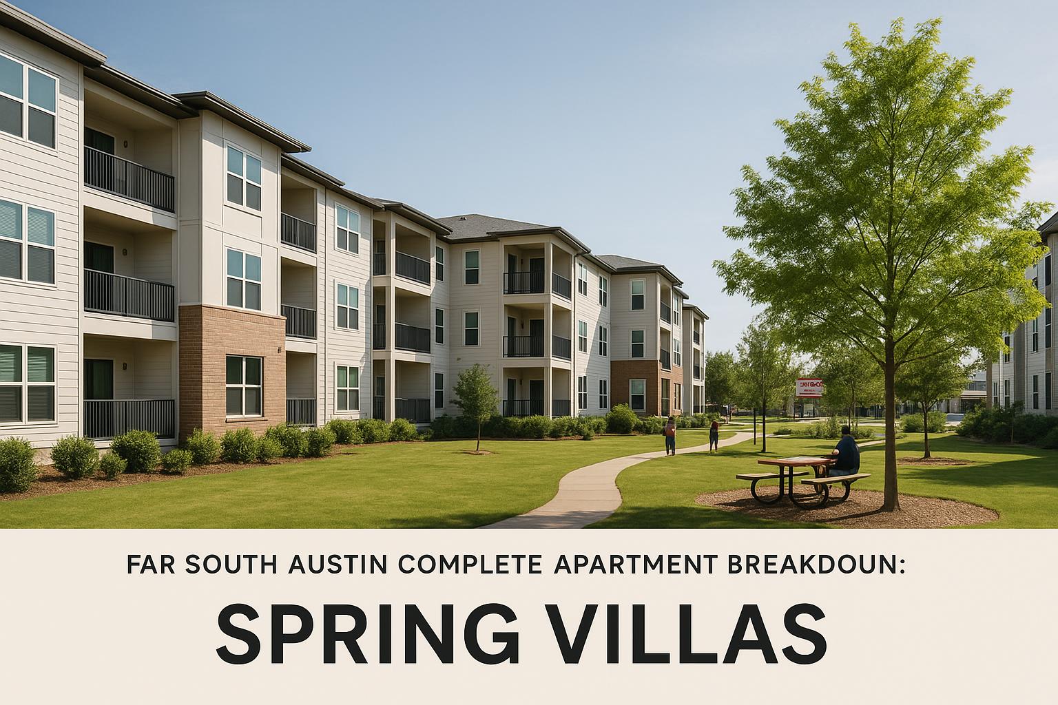 Far South Austin Complete Apartment Breakdown: Spring Villas