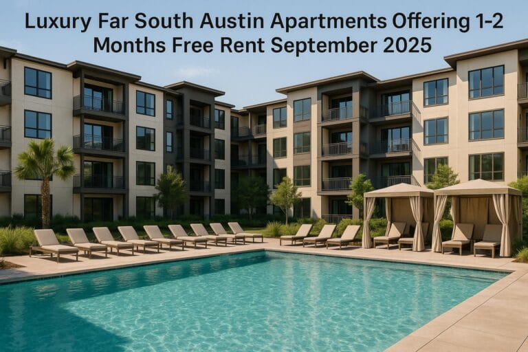 Luxury Far South Austin Apartments Offering 1-2 Months Free Rent September 2025