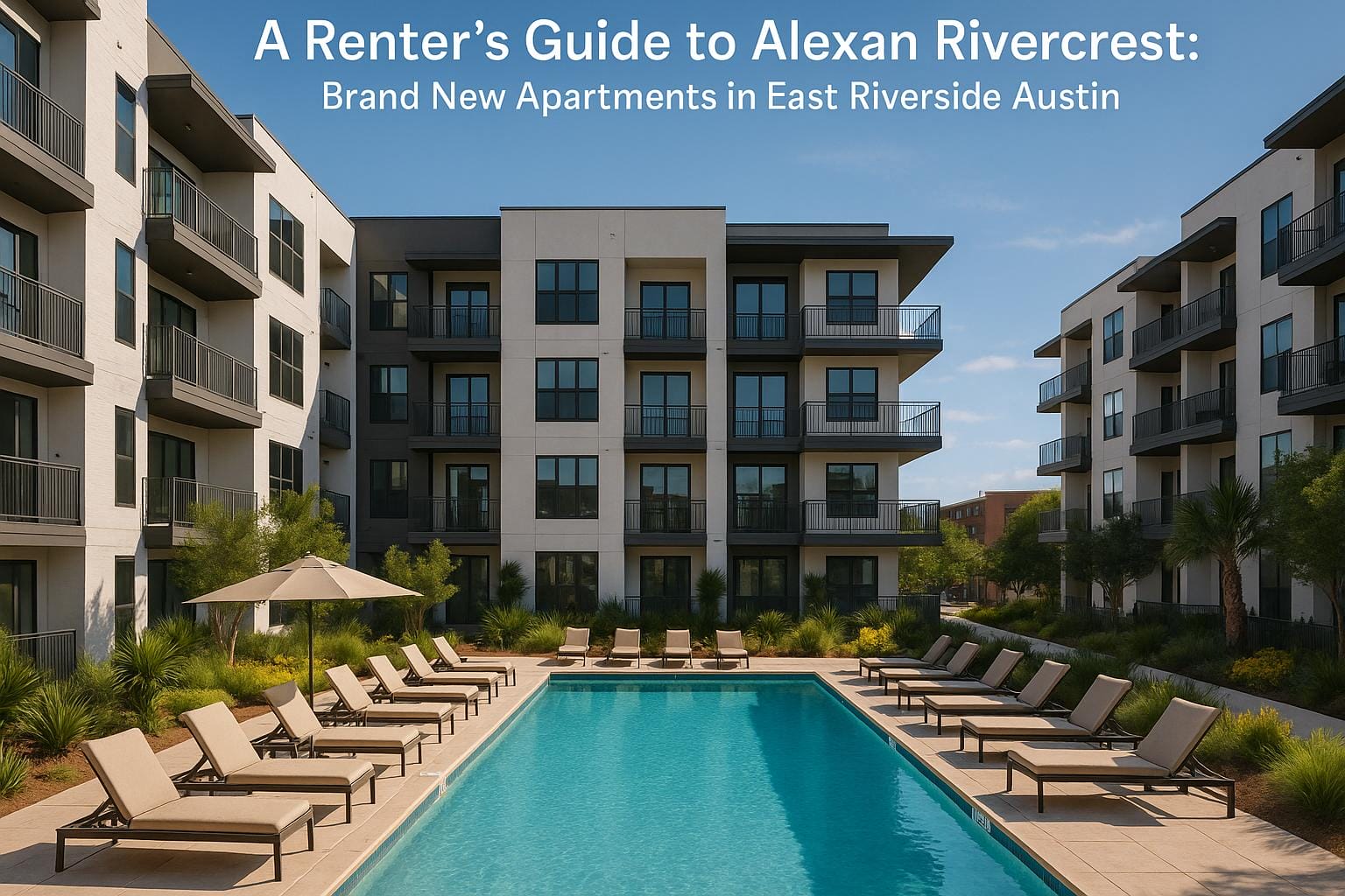 A Renter’s Guide to Alexan Rivercrest: Brand New Apartments in East Riverside Austin