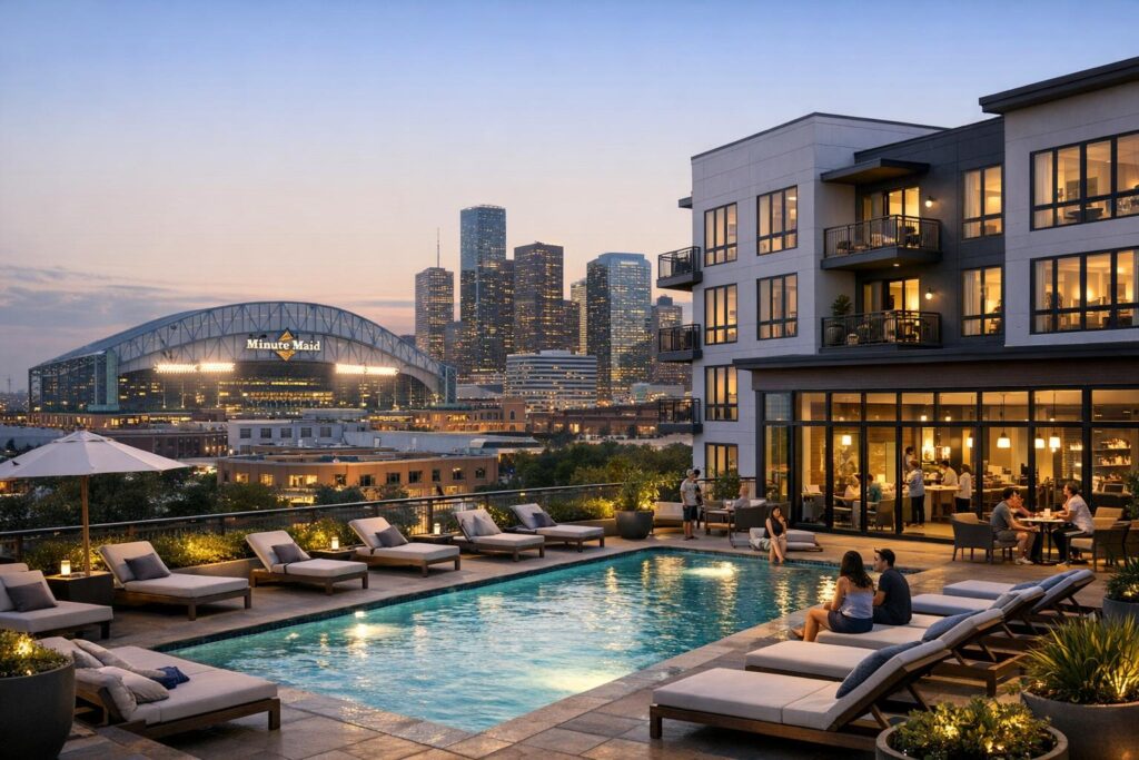 Ely at the Ballpark Apartments – New Apartments Near Downtown Houston & Stadiums