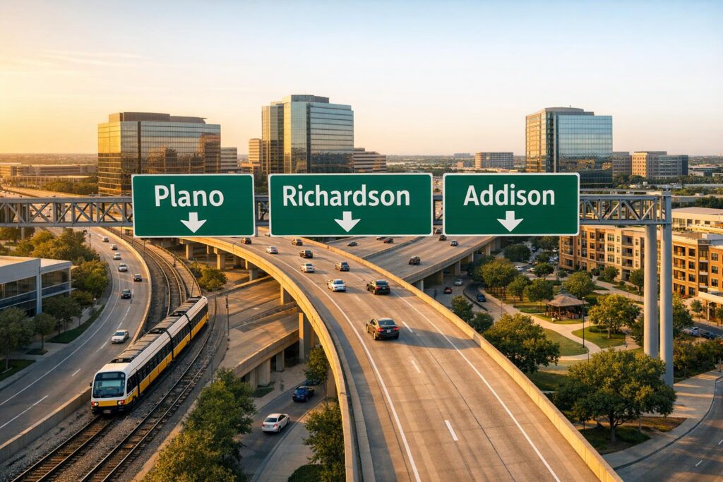 Plano vs Richardson vs Addison: Commute, Cost, and Lifestyle Compared