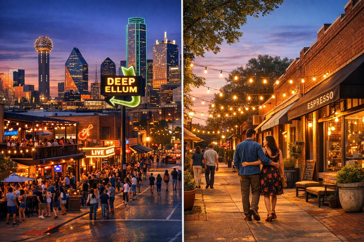 Deep Ellum vs Bishop Arts: Nightlife Energy vs Neighborhood Charm