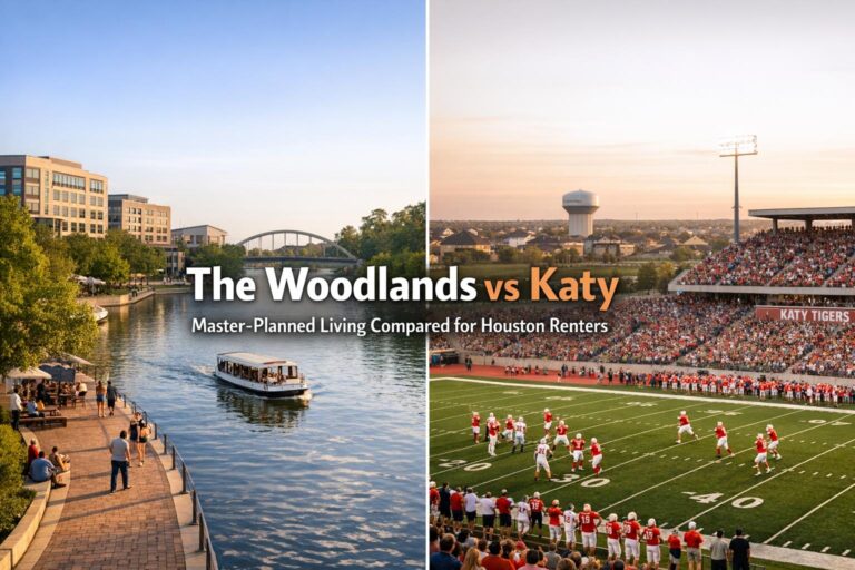 The Woodlands vs Katy: Master-Planned Living Compared for Houston Renters