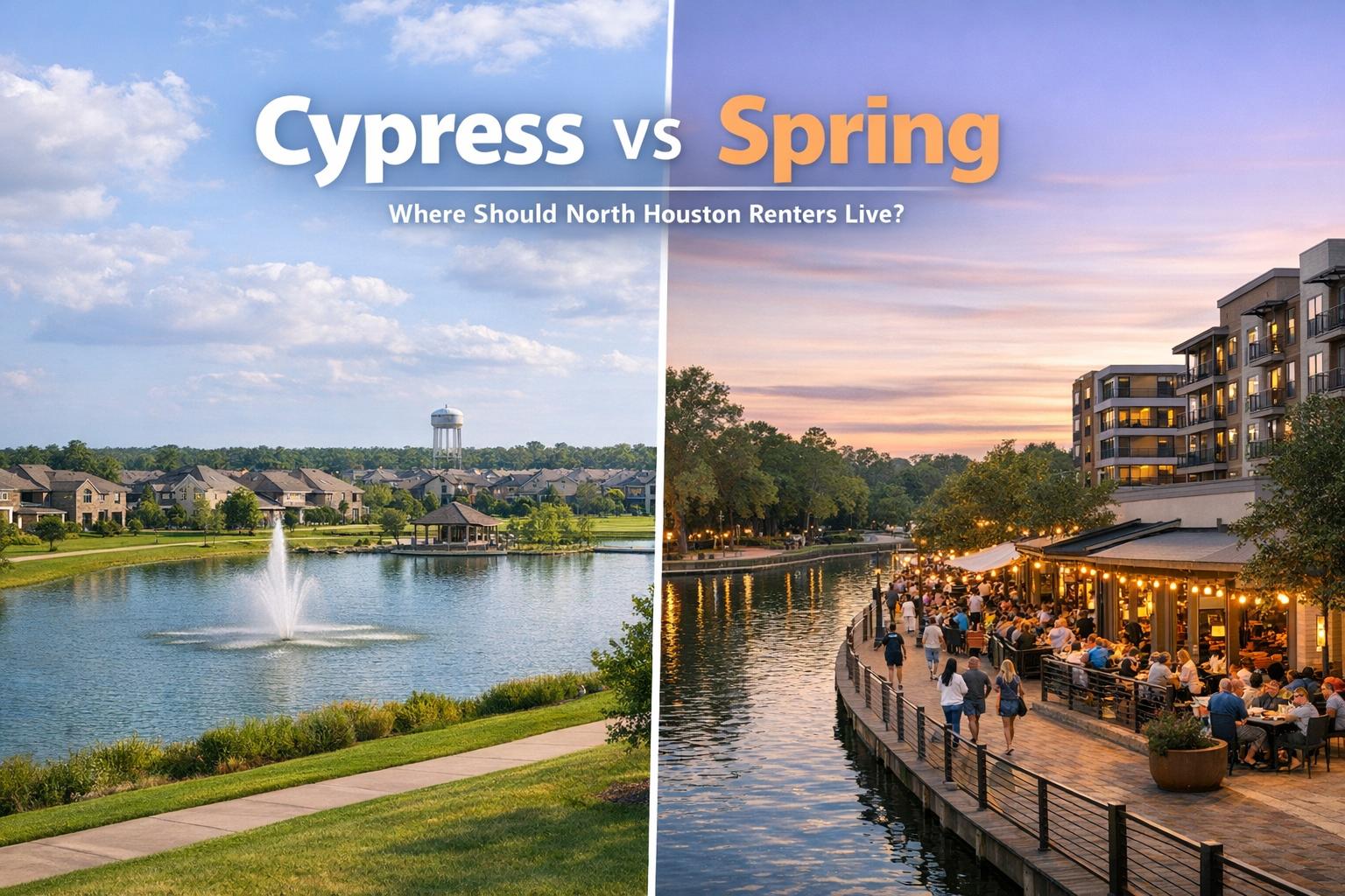 Cypress vs Spring: Where Should North Houston Renters Live?