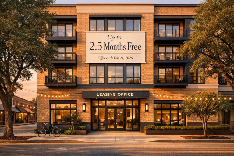 Bishop Arts & Kessler Park Apartments Offering Up to 2.5 Months Free Rent (February 2026)