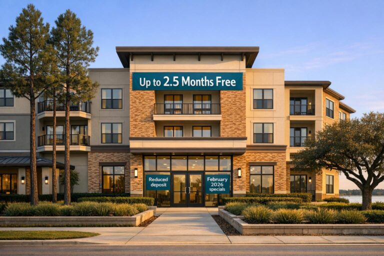 Kingwood & Lake Houston Apartments Offering Up to 2.5 Months Free Rent (February 2026)