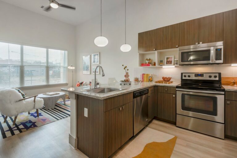 Official Bell South Lamar model-home photograph; the staged room is not a verified remote-work setup